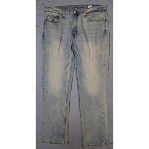Levis 514 Jeans Mens W38xL32 Light Wash Denim Straight Fit